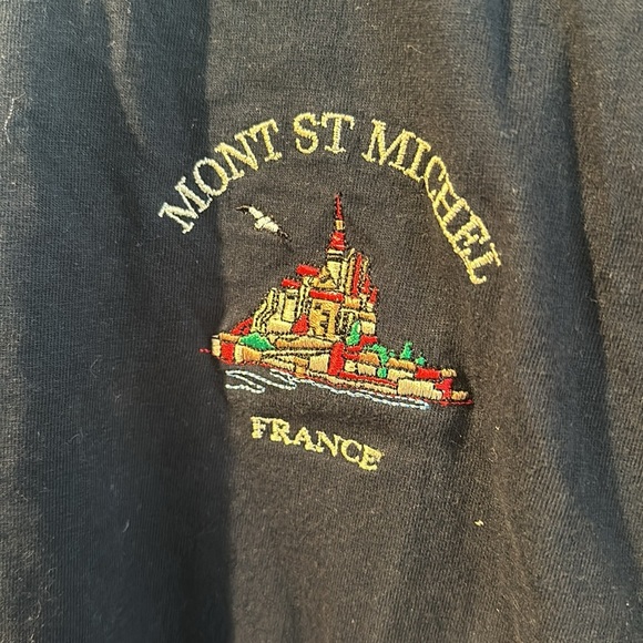 Mont St Michael Embroidered T-Shirt - Picture 2 of 4